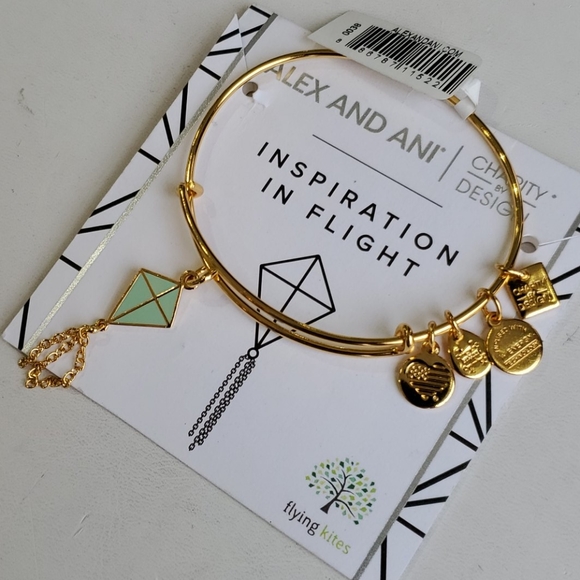Alex and Ani Inspiration in Flight Kite Goldtone - Picture 3 of 8